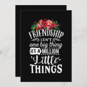 vriendschap het is een miljoen weinig kaart (Voorkant / Achterkant)