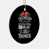 vriendschap het is een miljoen weinig keramisch ornament (Rechts)