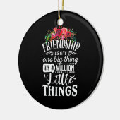 vriendschap het is een miljoen weinig keramisch ornament (Links)