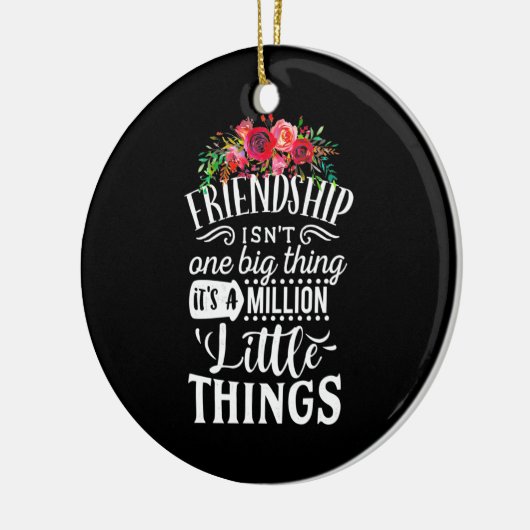 vriendschap het is een miljoen weinig keramisch ornament (Links)