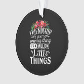 vriendschap het is een miljoen weinig ornament (voorkant)