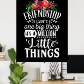 vriendschap het is een miljoen weinig poster (Thuiskantoor)