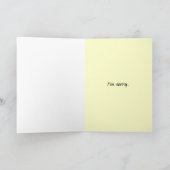 Vriendschap-het spijt me kaart (Binnen)