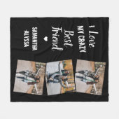 Vriendschap Ik hou van mijn knappe beste vrienden Fleece Deken (Voorkant (Horizontaal))