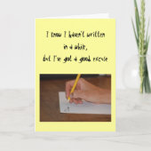 Vriendschap - Ik weet dat ik al een tijdje niet he Kaart (Voorkant)