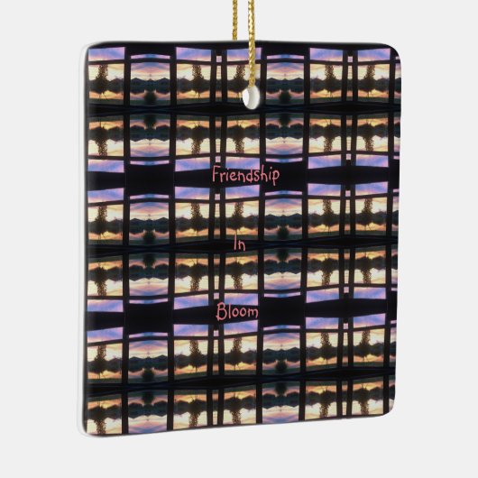 vriendschap in Bloom Keramisch Ornament (Rechts)
