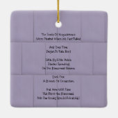 vriendschap in Bloom Keramisch Ornament (Achterkant)