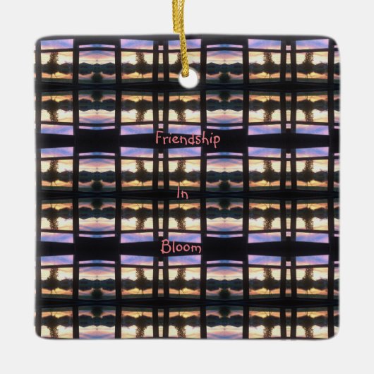 vriendschap in Bloom Keramisch Ornament (Voorkant)