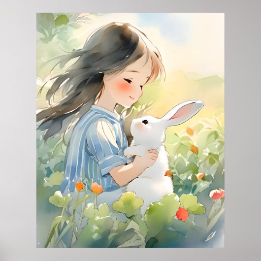 Vriendschap in natuur poster (Voorkant)