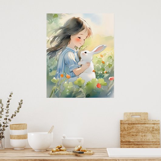 Vriendschap in natuur poster (Keuken)