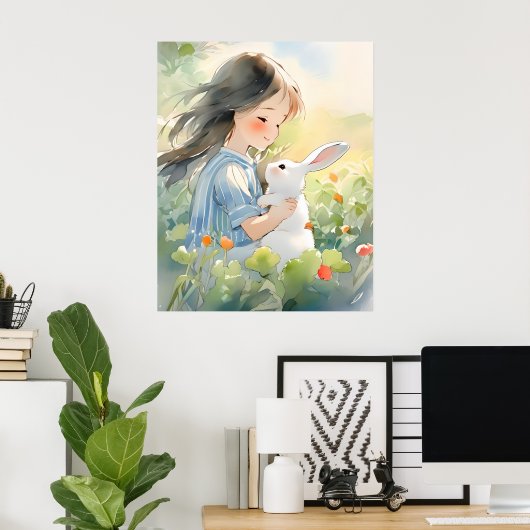 Vriendschap in natuur poster (Thuiskantoor)