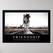 Vriendschap: Inspirerend prijsopgave Poster (Voorkant)