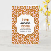 Vriendschap is als in je broek plassen Valentijnsd Kaart (Gele Bloem)