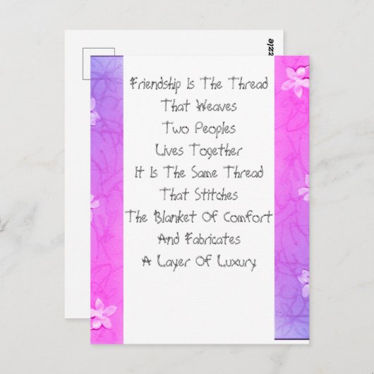 Vriendschap is de das briefkaart (Voorkant / Achterkant)