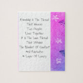 Vriendschap is de draad legpuzzel (Verticaal)