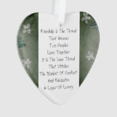 Vriendschap is de draad ornament (voorkant)