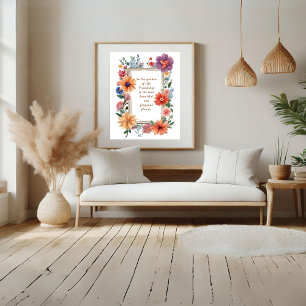 Vriendschap is de mooiste en meest geurige bloem poster