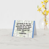 vriendschap is de sleutel kaart (Gele Bloem)