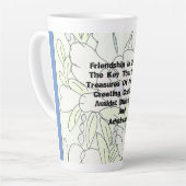 vriendschap is de sleutel latte mok (Linkerhoek)