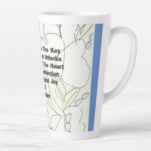 vriendschap is de sleutel latte mok (Rechts)