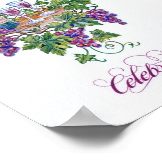 Vriendschap is de wijn van het poster van Life (Hoek)