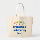 Vriendschap is een beschietingsboom - vriendschapp grote tote bag (Voorkant)