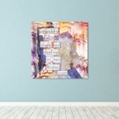 Vriendschap is een eenzijdige kunst canvas afdruk (Insitu (Houten vloer))