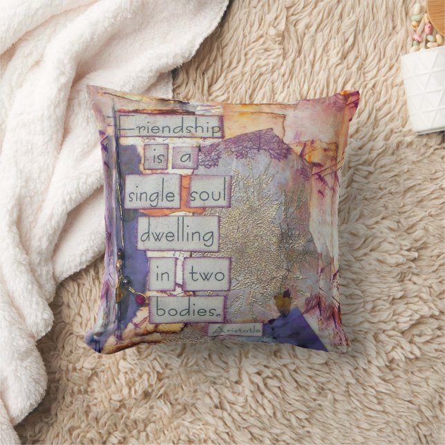 Vriendschap is een eenzijdige kunst kussen (Deken)