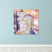 Vriendschap is een eenzijdige kunst op het gepants canvas afdruk (Insitu (Houten vloer))