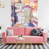 Vriendschap is een eenzijdige kunst op het gepants canvas afdruk (Insitu (Woonkamer))