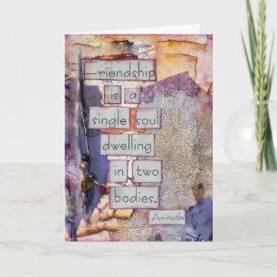 Vriendschap is één enkele bron kaart