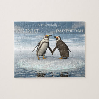Vriendschap is een essentieel partnerschap legpuzzel