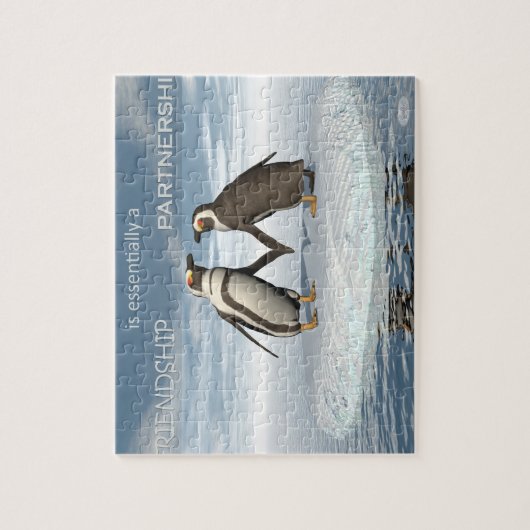 Vriendschap is een essentieel partnerschap legpuzzel (Verticaal)