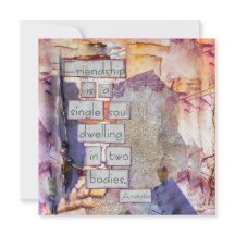 Vriendschap is een ziel platte Kaart