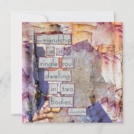 Vriendschap is een ziel platte Kaart