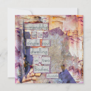 Vriendschap is een ziel platte Kaart