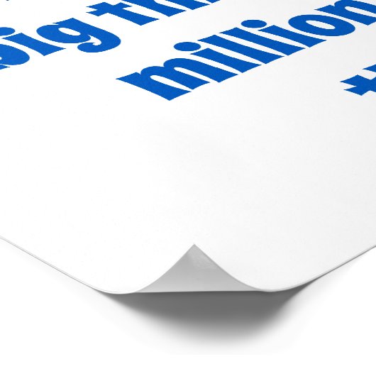 Vriendschap is geen groot ding - vriendschappelijk poster (Hoek)