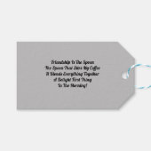 Vriendschap is het lef cadeaulabel (Voorkant (Horizontaal))