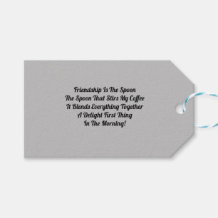 Vriendschap is het lef cadeaulabel