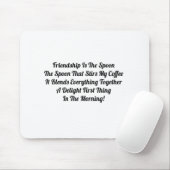 Vriendschap is het lef muismat (Met muis)