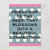 vriendschap is het zaad briefkaart (Voorkant)