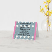 vriendschap is het zaad kaart (Gele Bloem)