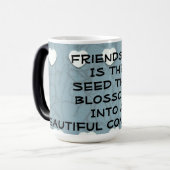 vriendschap is het zaad magische mok (Voorkant links)