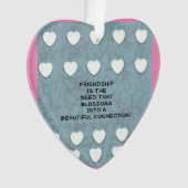 vriendschap is het zaad ornament (voorkant)