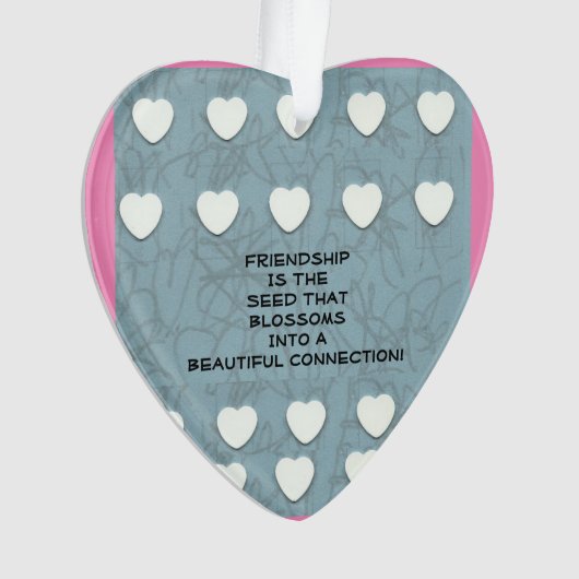 vriendschap is het zaad ornament (voorkant)