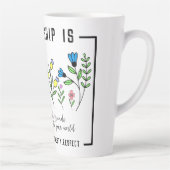 Vriendschap is loyaliteit, vertrouwen, eerlijkheid latte mok (Rechts)