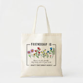 Vriendschap is loyaliteit, vertrouwen, eerlijkheid tote bag (Voorkant)