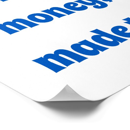 vriendschap is net als een geldvriendschappelijke  poster (Hoek)