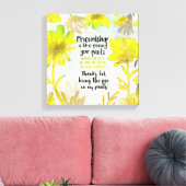 Vriendschap is net als je ouders plassen canvas afdruk (Insitu (Woonkamer))