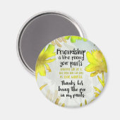 Vriendschap is net als je ouders plassen magneet (Voorkant / Achterkant)